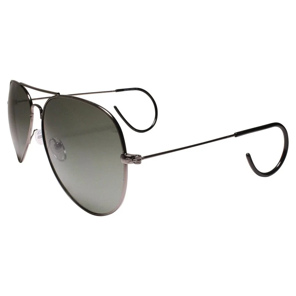 Classic Style Timeless Look Flexible Ear Loop Gunmetal Sunglasses Mens Womens
